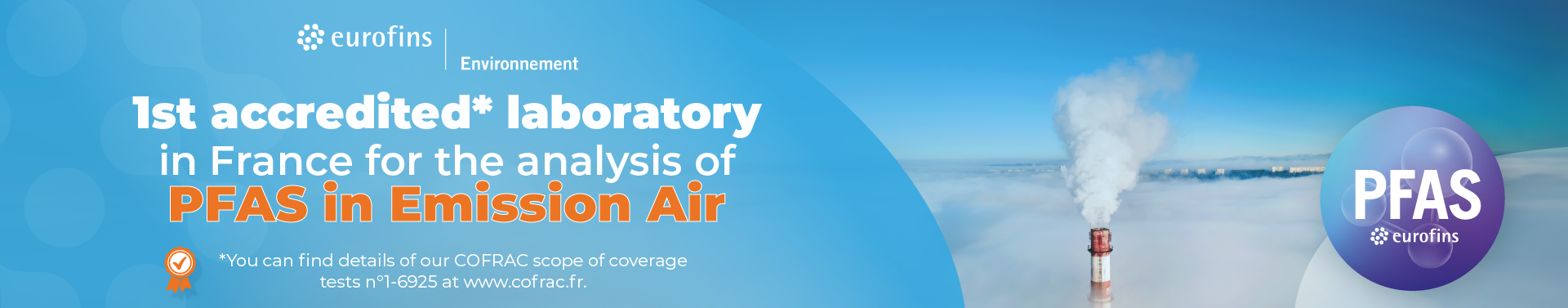 New: Accredited analysis for PFAS in Emission Air