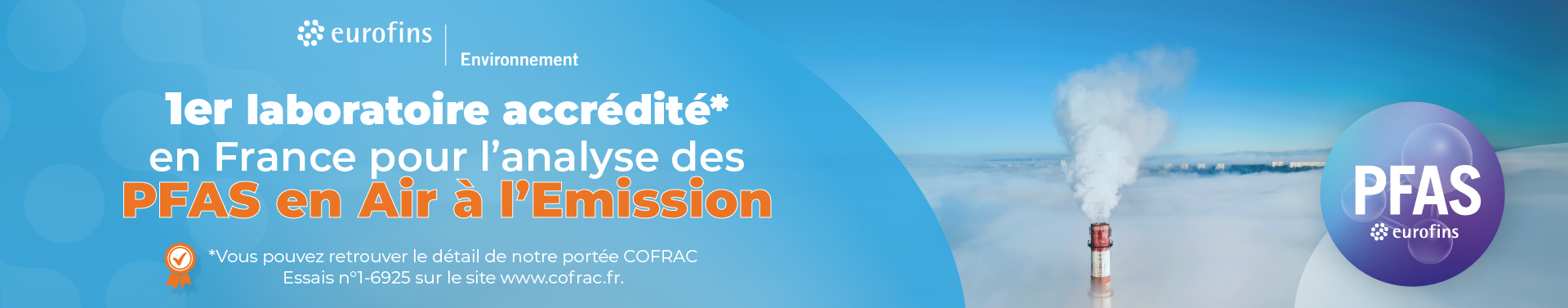 Analyse des PFAS en Air à l'Emission